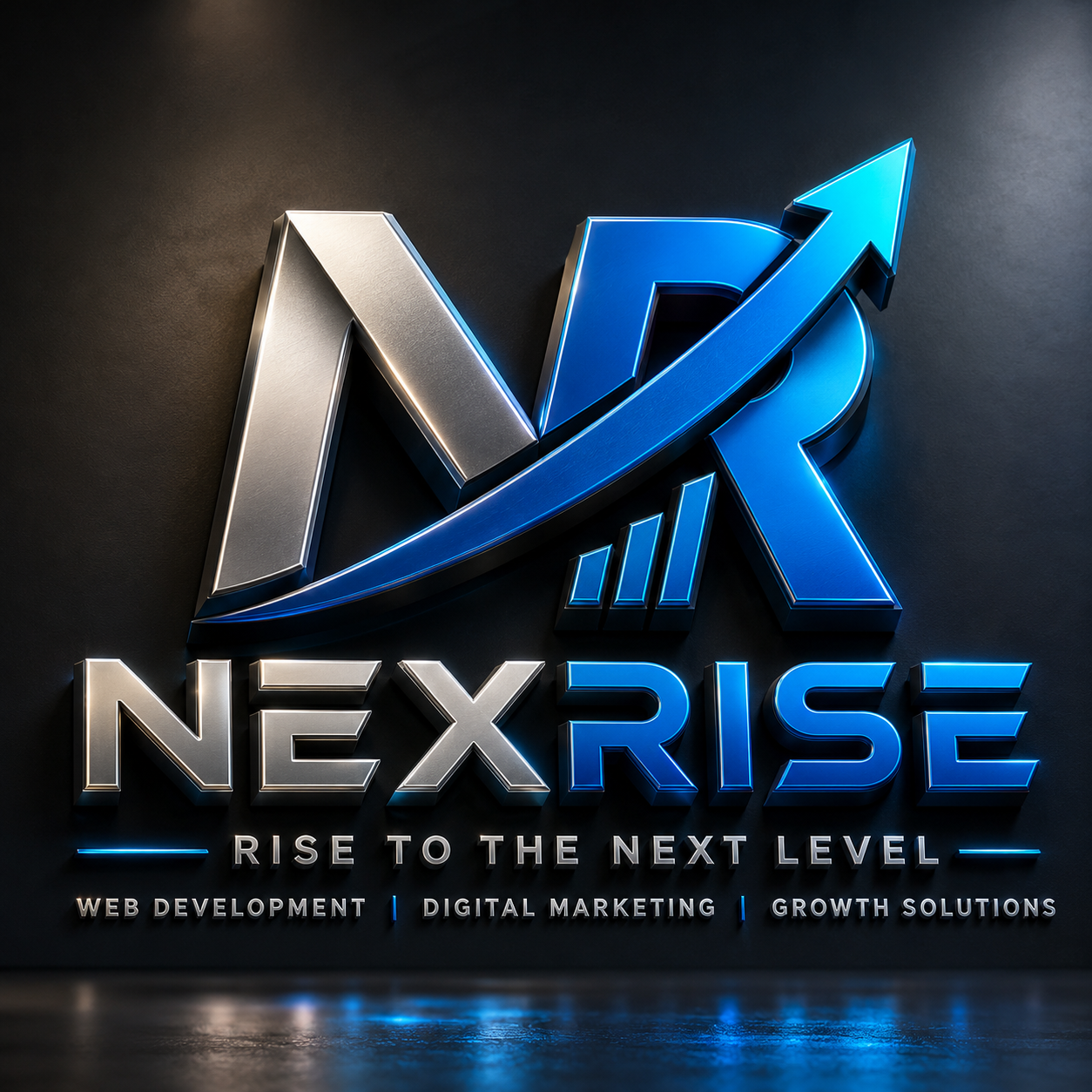 NexRise 3D Metallic Emblem